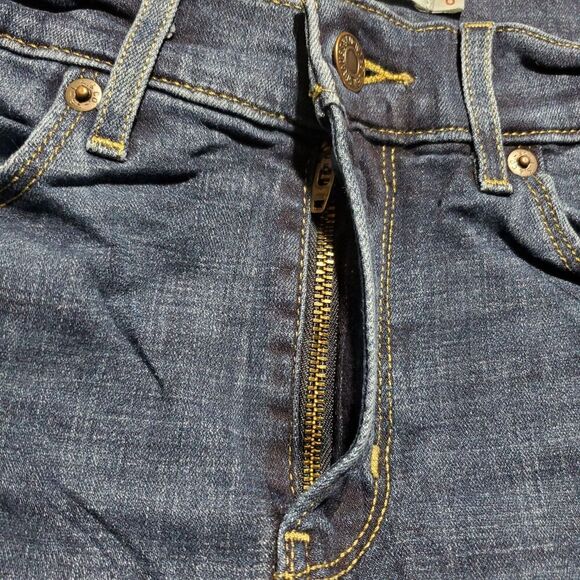 Levi's Classic Straight Womens Tag Size 6 (28x28) Denim Blue Jeans Stretch - Picture 6 of 12